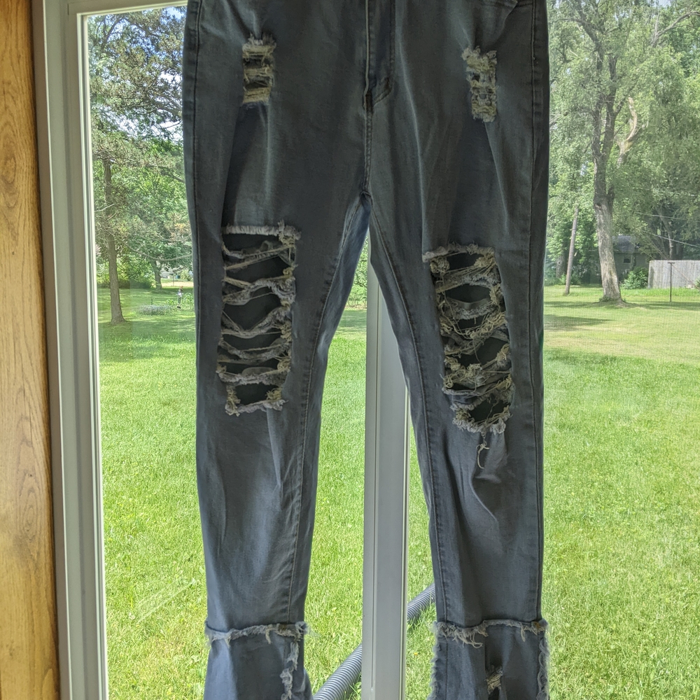 Distressed Denim Jeans